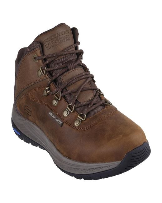 Skechers S Boot meroe Pikeman Ankle in Brown for Men Lyst UK