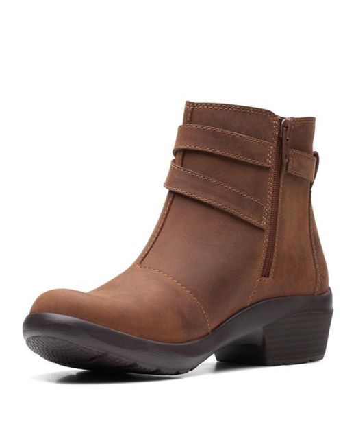 Clarks Brown Angie Spice Ankle Boot