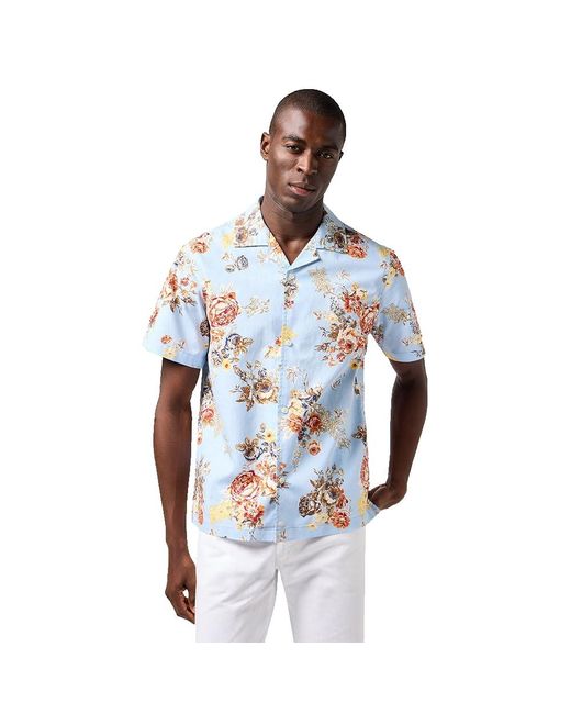 Wrangler Blue Ss Resort Shirt for men