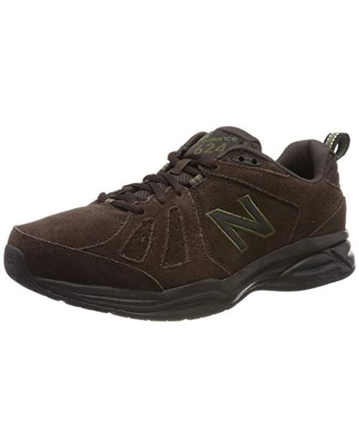 New Balance Brown 624v5 Fitness Shoes for men
