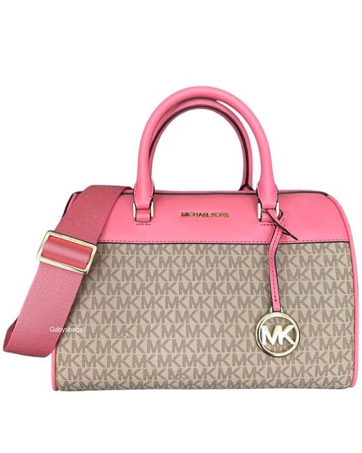 Michael kors signature duffle bag hotsell