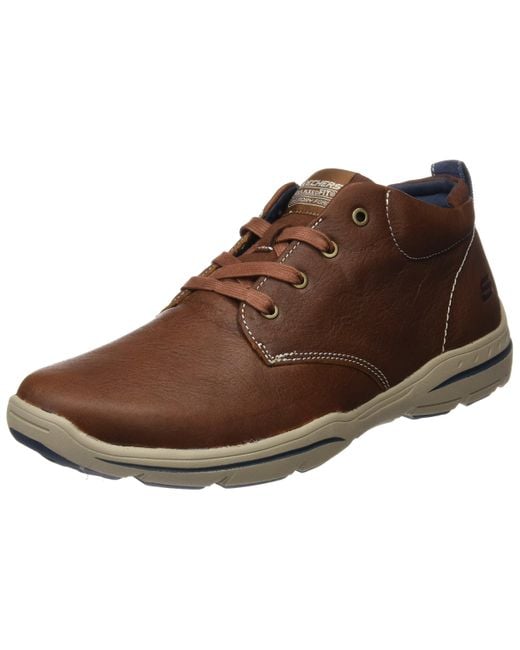 Skechers Leather Harper, Shoes, Brown (lug), 8 Uk (42 Eu Eu) for Men - Save  58% | Lyst UK