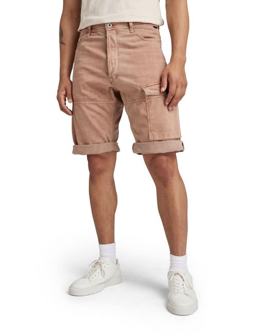 G-Star RAW Bearing Cargo Short Shorts in het Natural voor heren