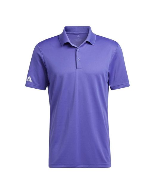 Adidas Purple Golf Performance Primegreen Polo Shirt for men