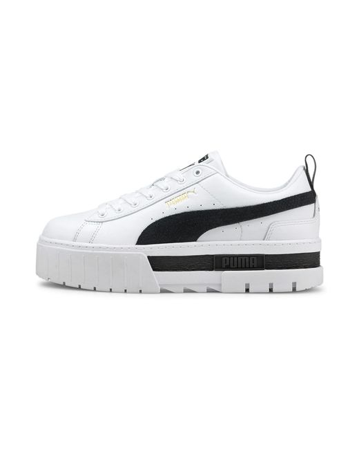 PUMA White Mayze Sneakers Schuhe