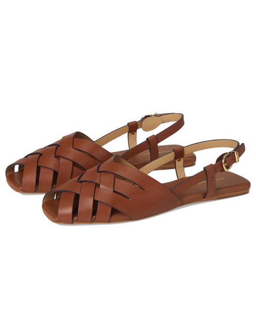 Michael Kors Brown Irene Sling Flat Pump