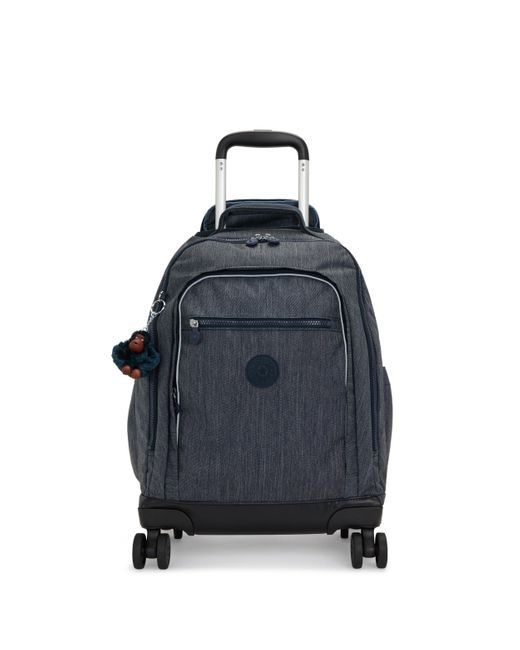 Kipling Blue NEW ZEA Großer Rucksack mit Rollen