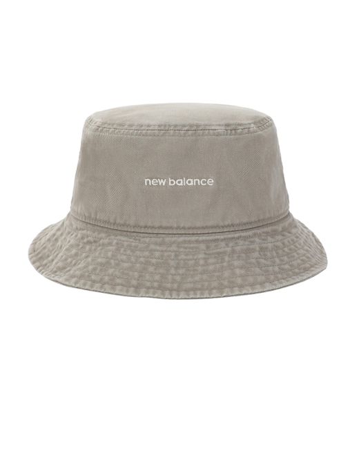 Cappello alla pescatora unisex in velluto a coste lavato di New Balance in Gray