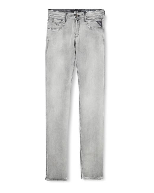 Replay Gray Jeans Anbass Slim-Fit mit Stretch