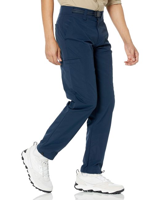 Amazon Essentials Belted Moisture Wicking Hiking Pant in Navy (Blue) for  Men - Lyst