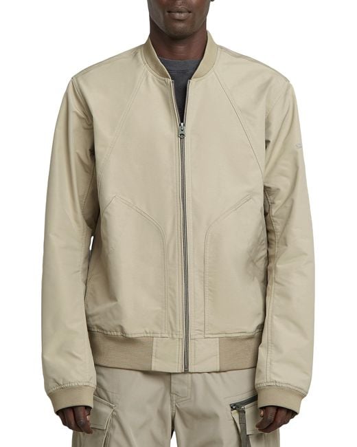 G-Star Onpadded Bomber Jkt in het Natural voor heren