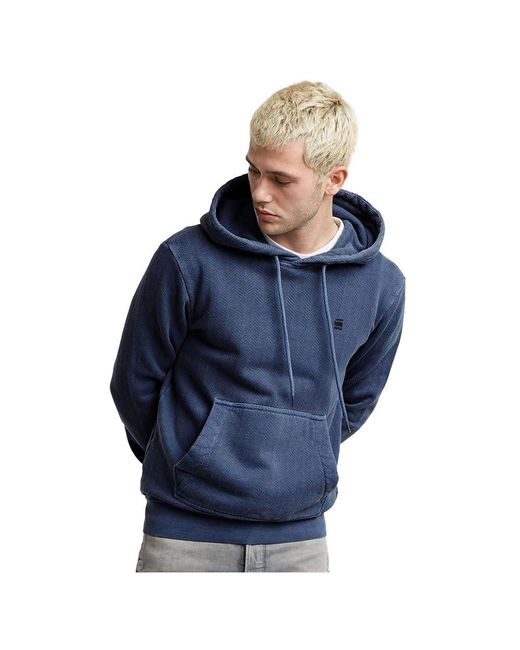 G-Star G-Star Overdyed Hoodie in Blue für Herren