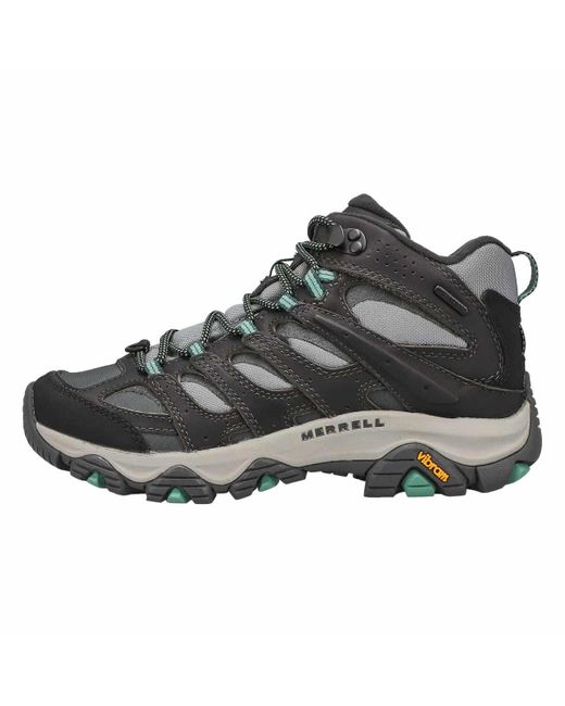 Merrell Black Womens Lace-up Boots
