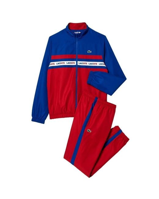 Lacoste Red S Sport Tracksuit Set Captain/orange Xl for men