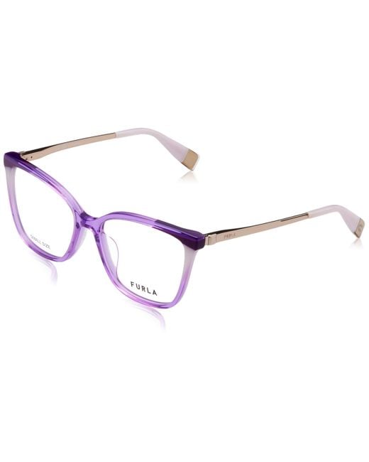 Eyeglass Frame Vfu723v Shiny Transp.Violet 53/16/135 Donna Occhiali di Furla in Black