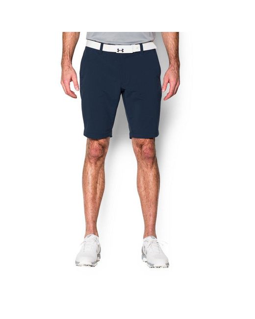 Under Armour Blue Match Play Tapered Shorts for men