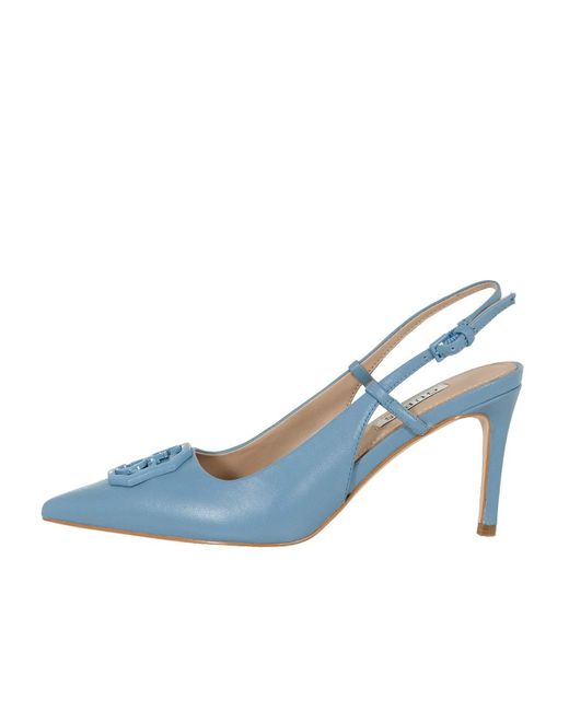 guess blue sandals