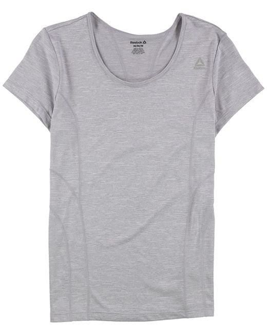 Reebok Gray S Varigated Heathered Basic T-shirt