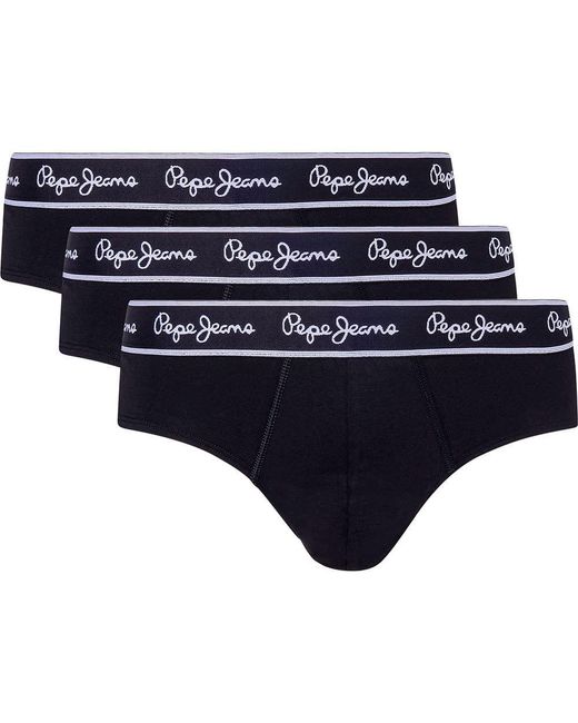 Pepe Jeans Blue Pepe Slip 3 Units L for men