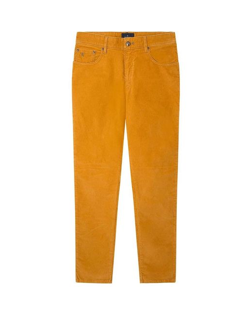 Hackett Yellow Cord 5 Pkt Trousers for men