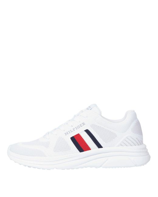 Tommy Hilfiger Black Modern Runner Knit Trainers for men