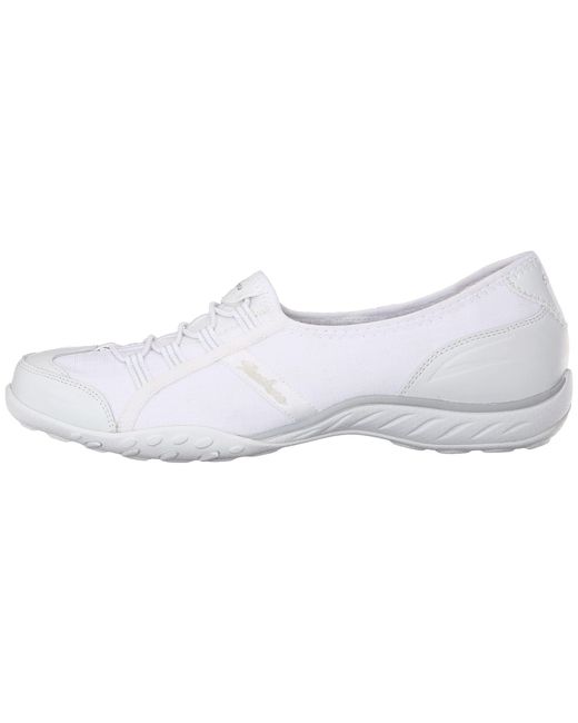 Skechers White Breathe-easy Allure Sneaker