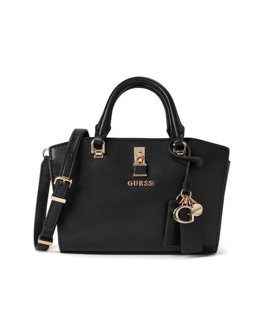 Guess Queensland Mini Satchel Bag Black