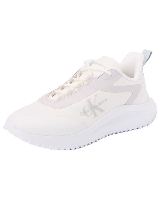 Jeans Eva Runner Low Lace Mix Ml Wn Yw0yw01442 di Calvin Klein in White