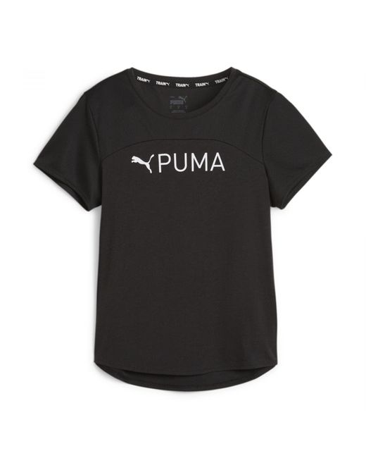 PUMA Black Fit Logo Ultrabreathe Tee T-Shirt