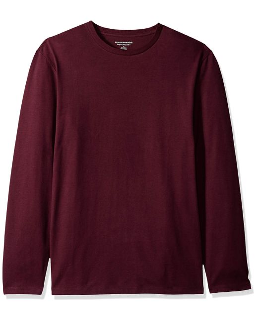 Regular-Fit Long-Sleeve T-Shirt Novelty Amazon Essentials pour homme en coloris Purple