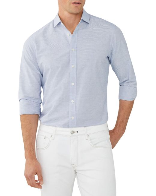 Hackett Blue Barre Stripe Shirt for men