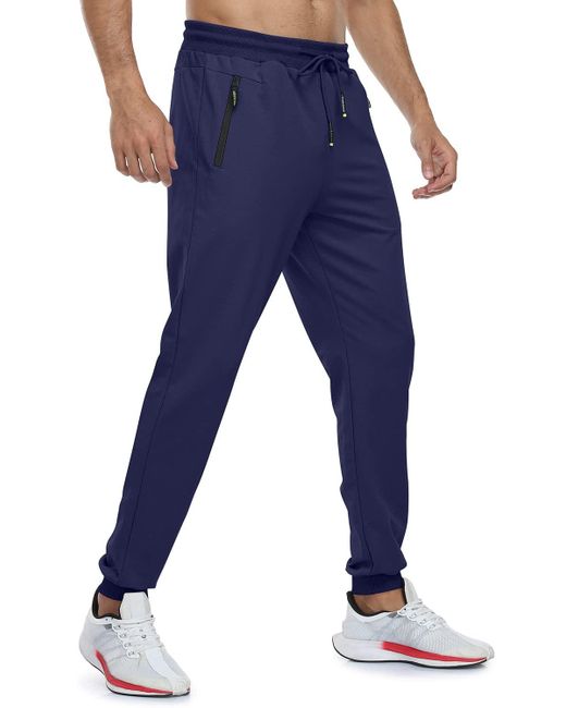 HIKARO Jogginghose Baumwolle Freizeithose Track Pants Trainingshose  Sporthose Lang mit ReißVerschlusstaschen Navy Blau in Blau für Herren |  Lyst DE