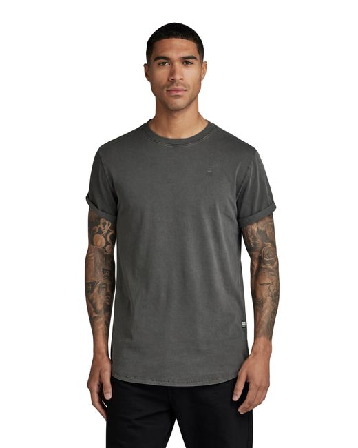 G-Star RAW Gray Overdyed Lash T-shirt T-shirts for men