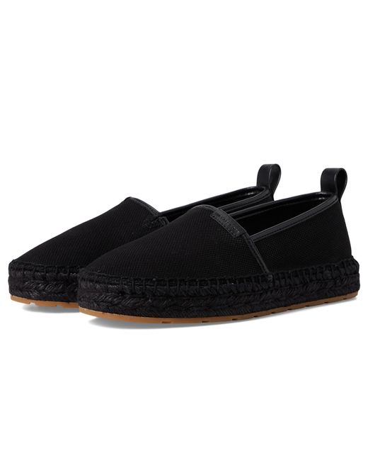 Michael Kors Black Elias Espadrille Shoes, Canvas/Cotton/Leather for men
