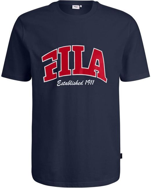 Lanaken Regular Graphic Tee T-Shirt di Fila in Blue da Uomo