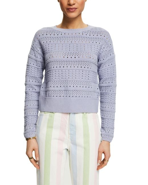 024ee1i324 Maglione di Esprit in Blue