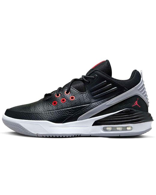 Nike Jordan Max Aura 5 Trainers Sneakers Zwart/wit/cement Grijs/universiteit Rood in het Blue voor heren