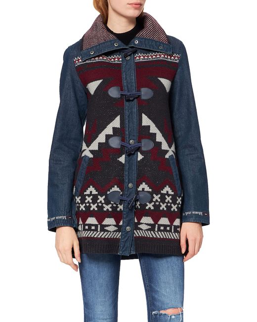 Coat Navai Abrigo Desigual de color Azul - 24 % de descuento | Lyst
