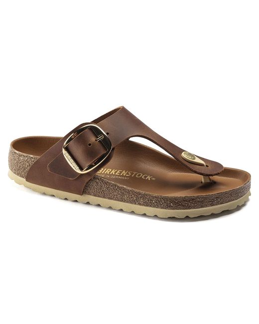 Gizeh Big Buckle Cognac di Birkenstock in Brown