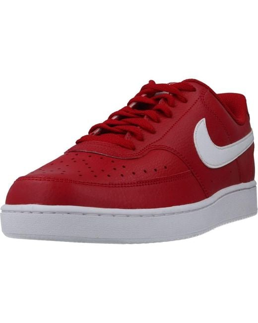 Nike Red Court Vision Low Shoe for men