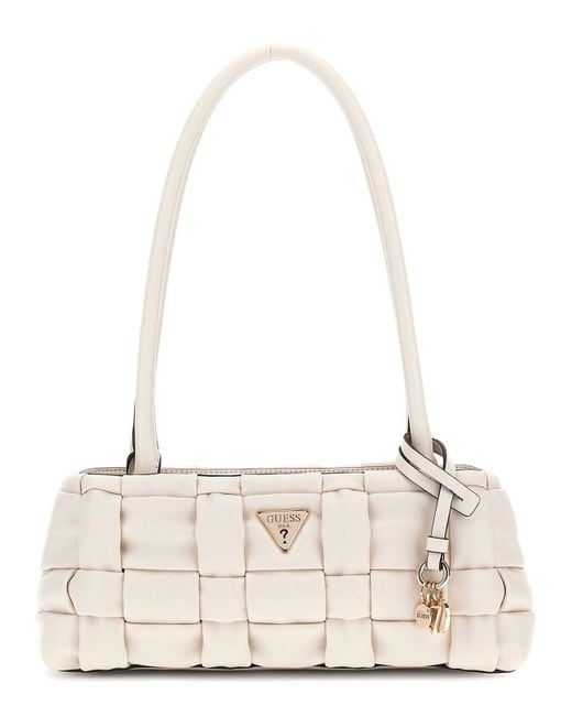 Guess Natural Schultertasche Marion Shoulder Satchel Bag Bone creme