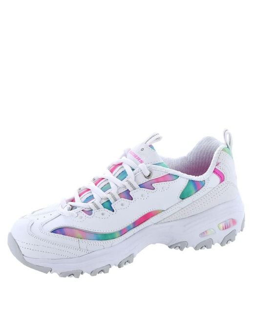 Skechers D lites dreamy Sky Sneaker In White Lyst skechers-d-lites-dreamy-sky-sneaker-in-white-lyst