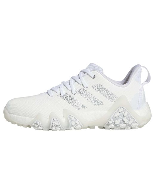 Adidas White Codechaos 22 Spikeless Golf Shoes