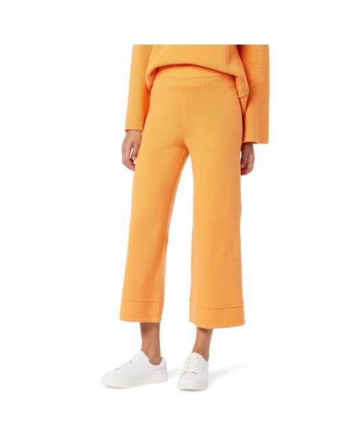 The Drop Orange Bernadette Pull-on Loose-fit Cropped Sweater Pant