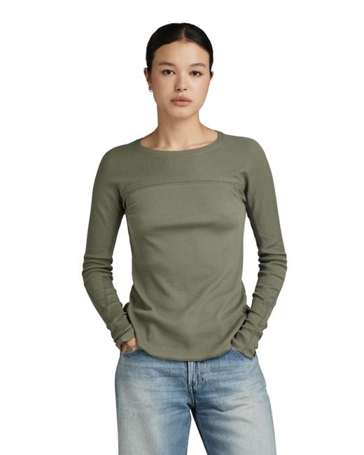 G-Star para Mujer Camiseta Swedish Army Slim G-Star de color Green