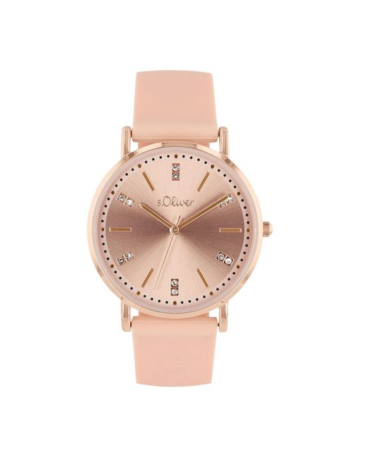 S.oliver Pink Uhr Armbanduhr Silikon 2038367