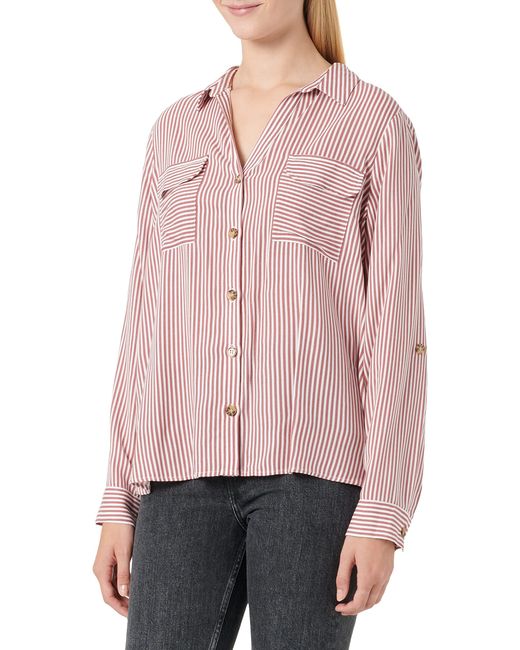 Vmbumpy L/S Shirt New Noos Camicia da Donna di Vero Moda in Pink