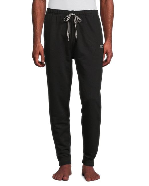 Pantaloni da pigiama da uomo di Reebok in Black da Uomo