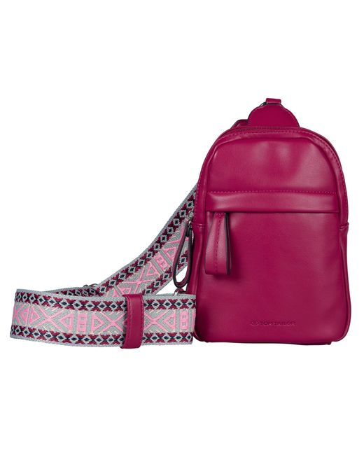 Tom Tailor Purple Bags Palina Handtasche Sling Bag Rucksack Mittelgroß Rot
