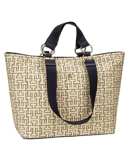 Tommy Hilfiger Multicolor TH City Tote Mono AW0AW16406 Tragetasche